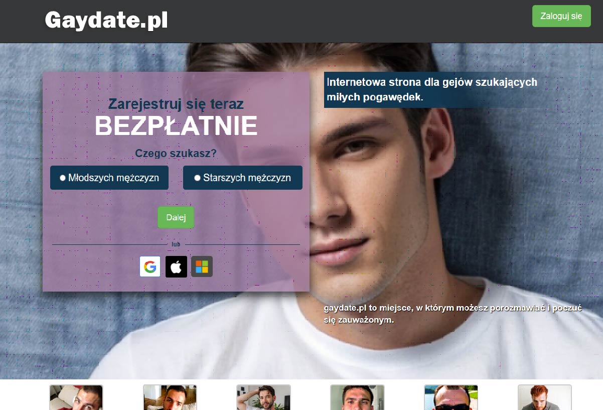 gaydate.pl screenshot